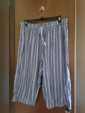 Beachlunchlounge Striped Blue and White Palooza Pants
